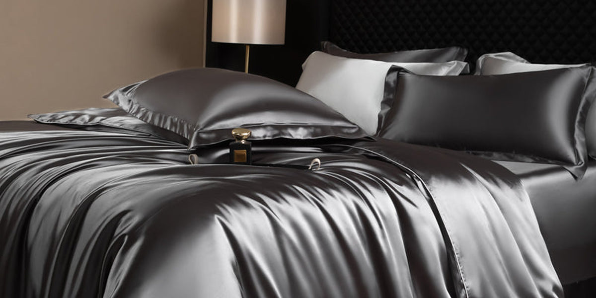 Lustre Luxe Elegant Duvet Set - Jazz Grey