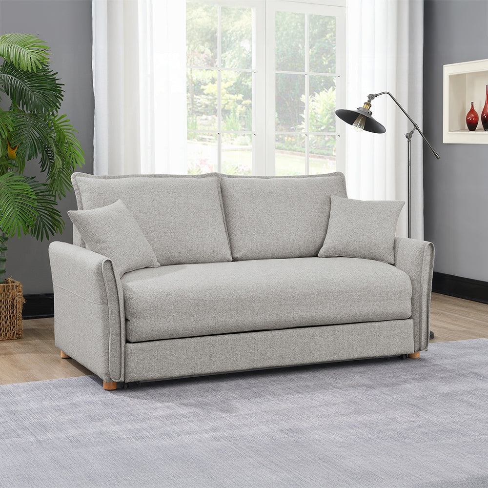 Oran Condo Size Sleeper Sofa w/Storage - Grey