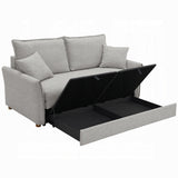 Oran Condo Size Sleeper Sofa w/Storage - Grey