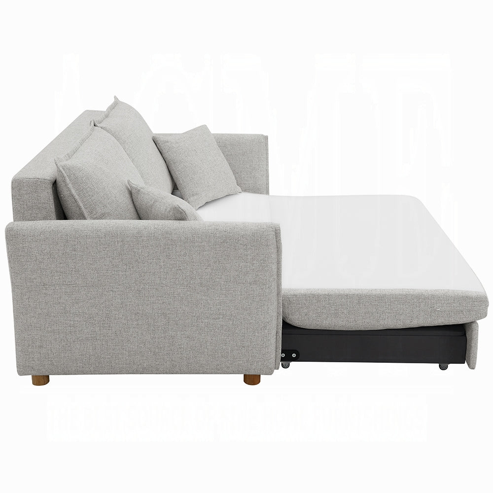 Oran Condo Size Sleeper Sofa w/Storage - Grey
