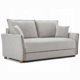 Oran Condo Size Sleeper Sofa w/Storage - Grey