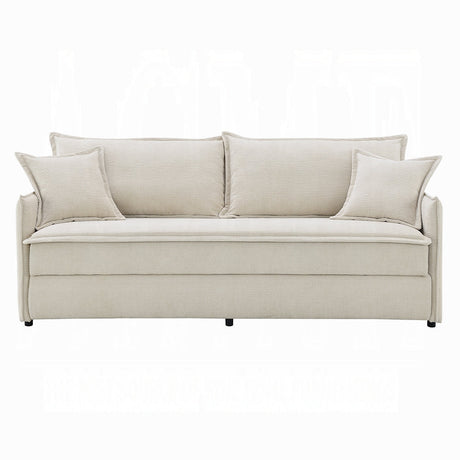 Faro Condo Size Sleeper Sofa w/Storage - Beige