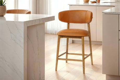 Marlow Leather Counter Stool