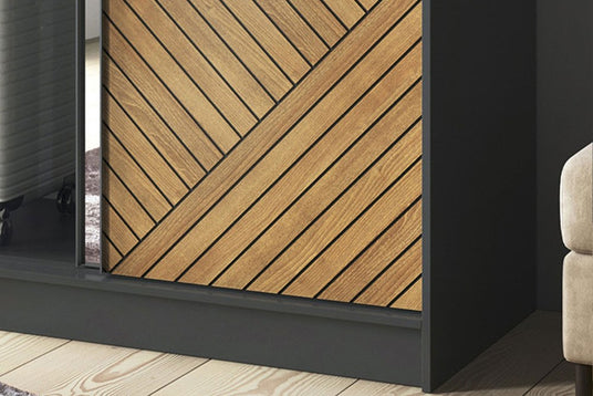 Angled Oak Caramel Slats