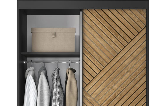 Clothes Rail and Top Shelf