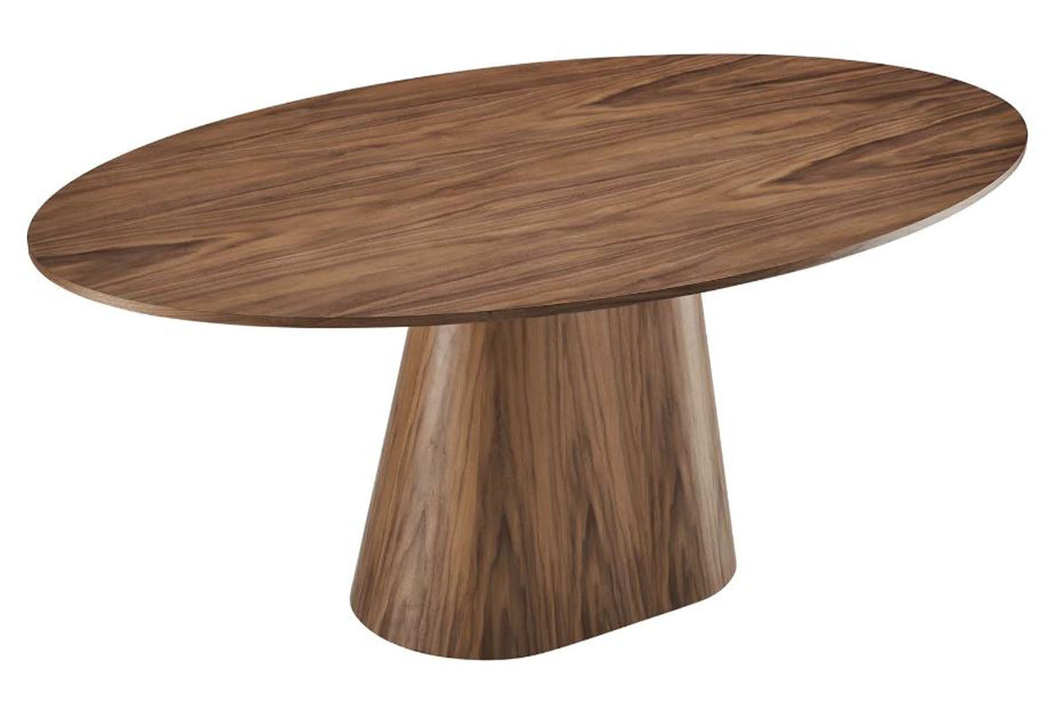 Valencia Becky 75" Oval Dining Table, Walnut