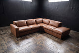 Valencia Melania Distressed Leather Recliner Sofa