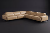 Valencia Melania Distressed Leather Reclining Corner Sectional Sofa