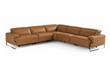 Valencia Melania Distressed Leather Reclining Corner Sectional Sofa