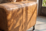 Valencia Melania Distressed Leather Reclining Corner Sectional Sofa