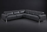 Valencia Melania Distressed Leather Reclining Corner Sectional Sofa