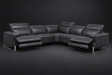 Valencia Melania Distressed Leather Reclining Corner Sectional Sofa