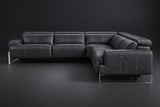 Valencia Melania Distressed Leather Reclining Corner Sectional Sofa