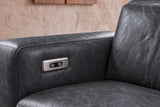 Valencia Melania Distressed Leather Reclining Corner Sectional Sofa