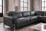 Valencia Melania Distressed Leather Reclining Corner Sectional Sofa