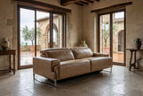 Valencia Melania Distressed Leather Recliner Sofa