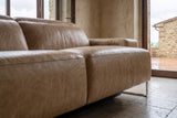 Valencia Melania Distressed Leather Recliner Sofa