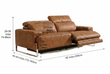 Valencia Melania Distressed Leather Recliner Sofa