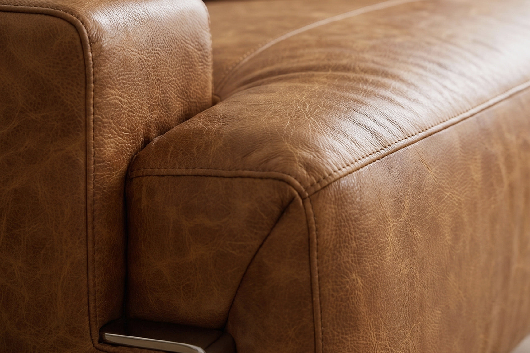 Valencia Melania Distressed Leather Recliner Sofa
