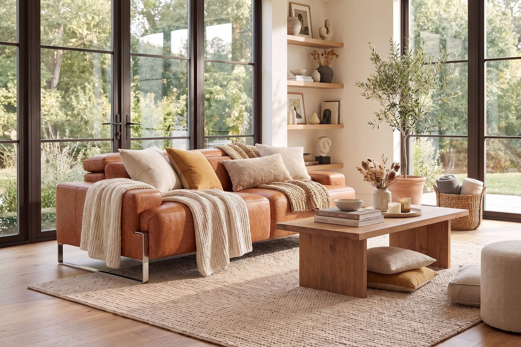Valencia Melania Distressed Leather Recliner Sofa