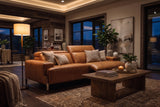 Valencia Melania Distressed Leather Recliner Sofa