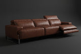Valencia Melania Distressed Leather Recliner Sofa