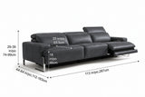 Valencia Melania Distressed Leather Recliner Sofa