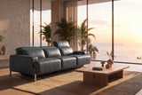 Valencia Melania Distressed Leather Recliner Sofa