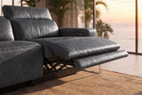 Valencia Melania Distressed Leather Recliner Sofa