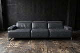 Valencia Melania Distressed Leather Recliner Sofa