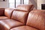 Valencia Melania Distressed Leather Recliner Sofa