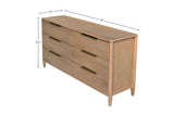 Merritt dresser dimensions: 65 in wide, 17.7 in deep, 31.5 in high