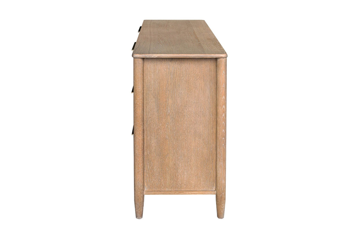 Merritt oak dresser, side view