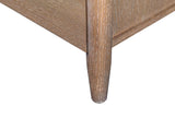 Tapered round leg on the Merritt oak dresser