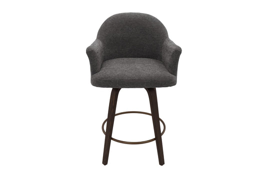 Miles Fabric Swivel Counter Stool (Set of 2) - Turn Toward the Room