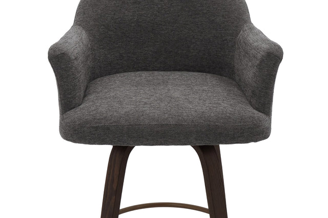 Miles Fabric Swivel Counter Stool (Set of 2) - Full 360° Swivel