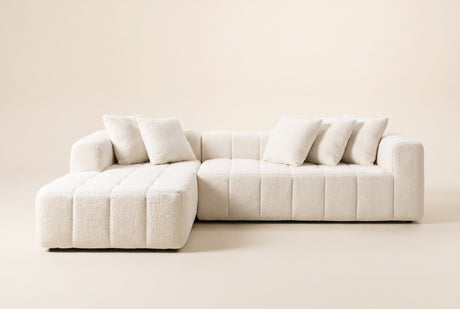 Nembo Boucle Cloud Sectional with Chaise