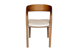 Norwood walnut ash dining chair, back view