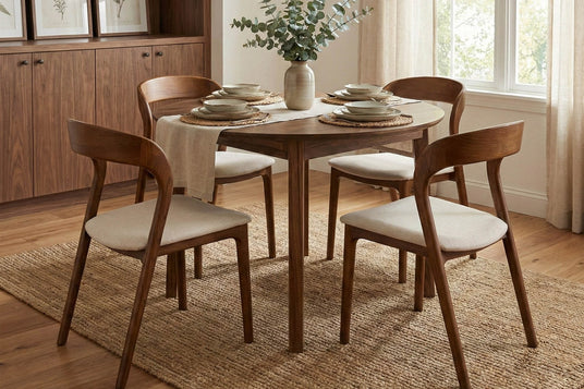Norwood Fabric and Solid Ash Dining Chair (Set of 2) - Sold in Pairs