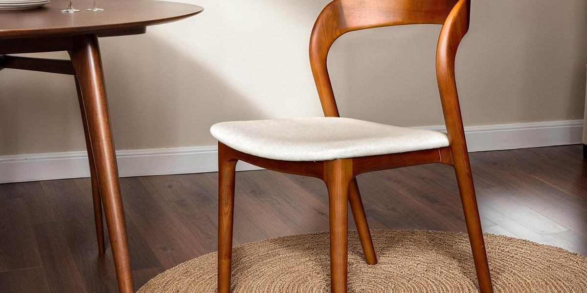 Norwood Fabric and Solid Ash Dining Chair (Set of 2)