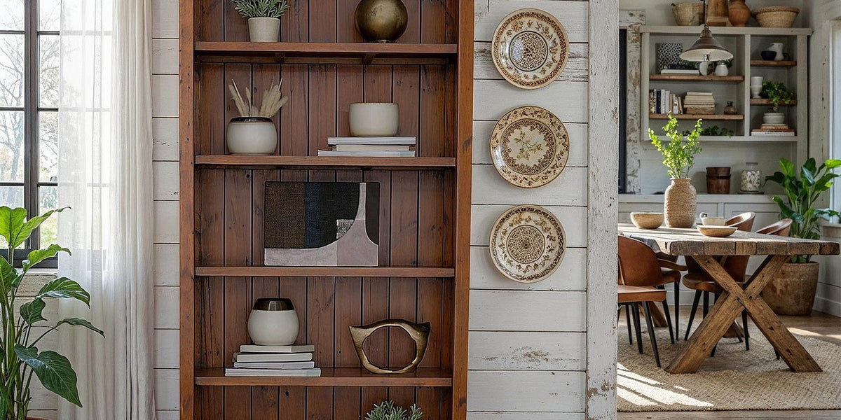 Novella Reclaimed Pine 77-Inch Bookcase