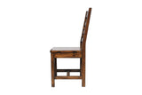 Novella reclaimed pine dining chair, side profile