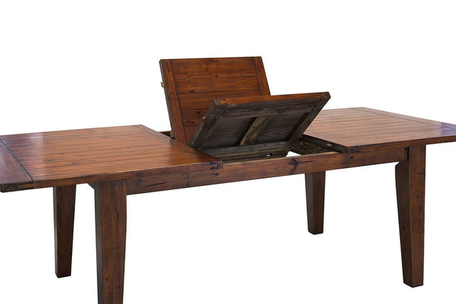 Novella Reclaimed Pine Extendable Dining Table - Self-Storing Butterfly Leaf
