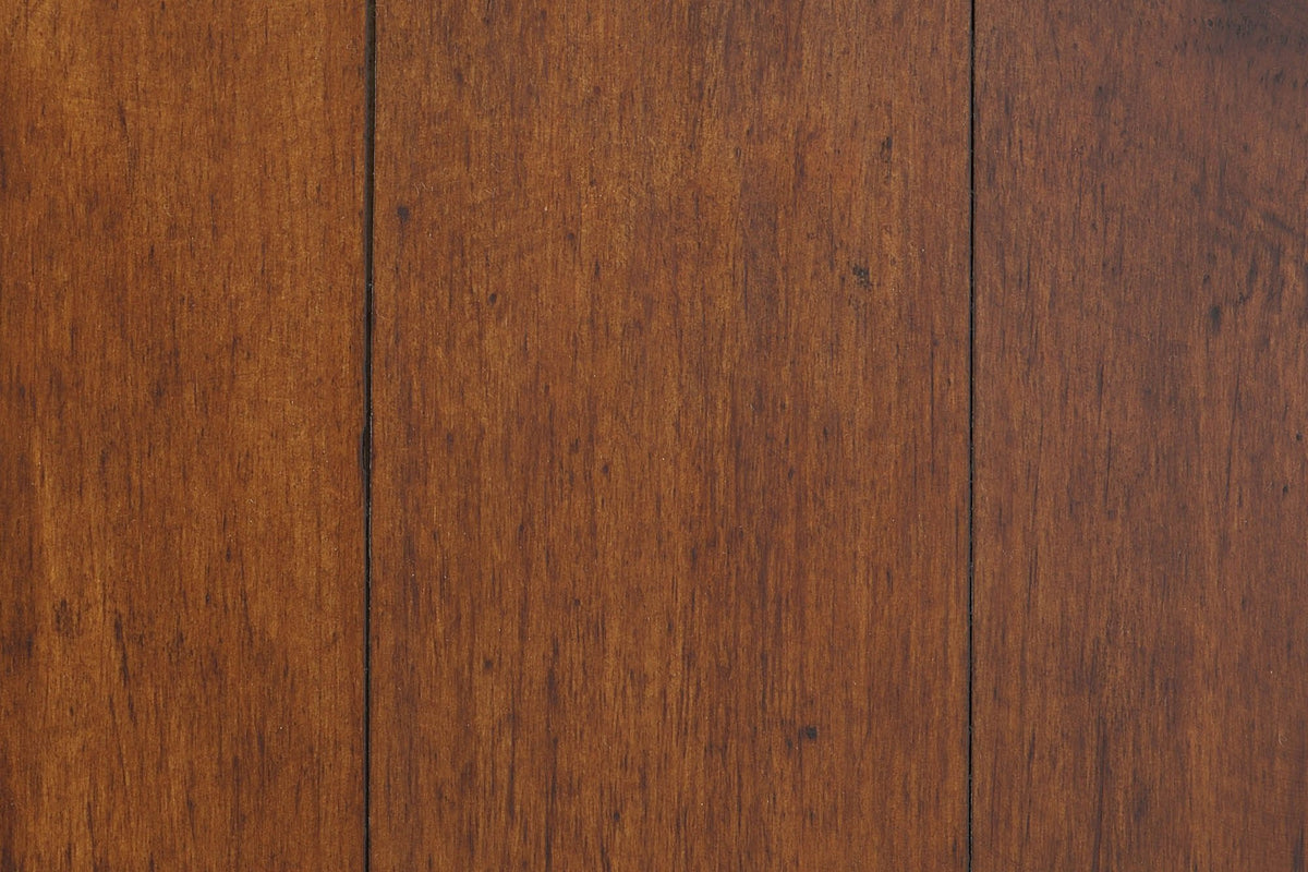 Close-up of Novella reclaimed pine planks in the African Dusk finish