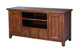 Novella reclaimed pine small media console in African Dusk, three-quarter view