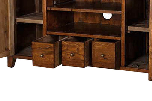 Novella Reclaimed Pine Small Media Console - Three Drawers