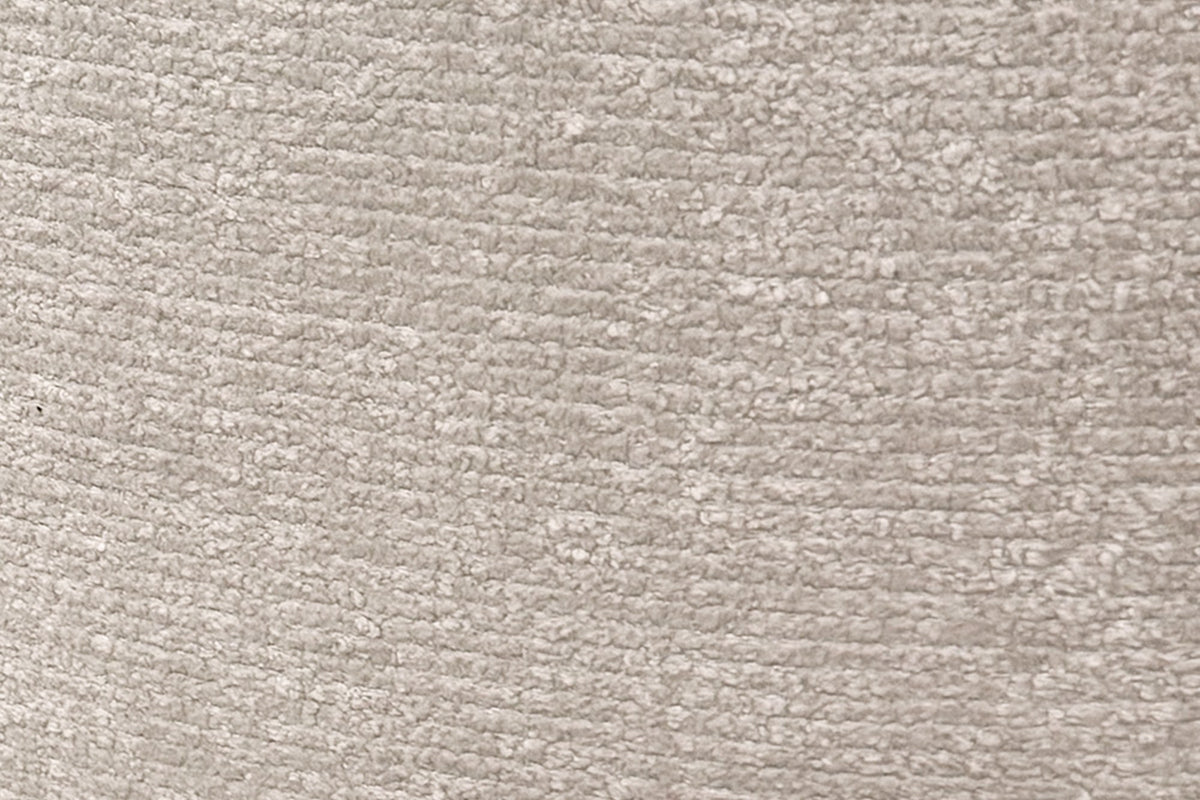 Close-up of the Nyla oat chenille-like fabric