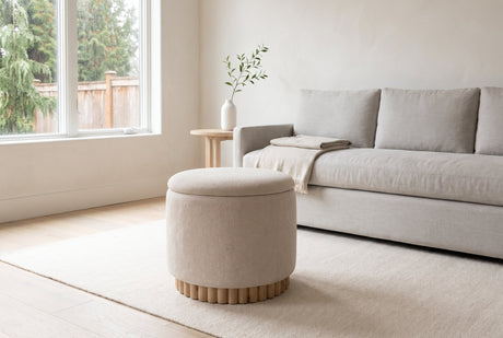 Nyla Round Storage Ottoman