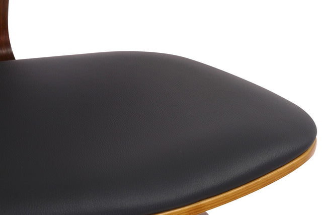 Oakes Faux Leather Swivel Counter Stool - Matte Faux Leather