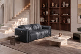 Octavia Distressed Italian Aniline Leather Dual Reclining Sofa